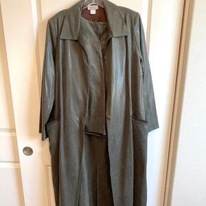 NWT Olive green skirt suit